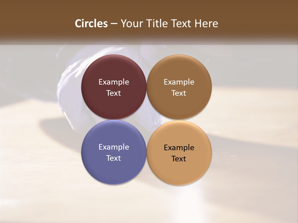 A Person Holding A Flashlight On Top Of A Wooden Table PowerPoint Template