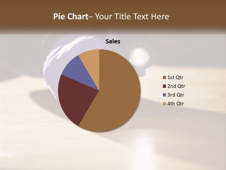 A Person Holding A Flashlight On Top Of A Wooden Table PowerPoint Template