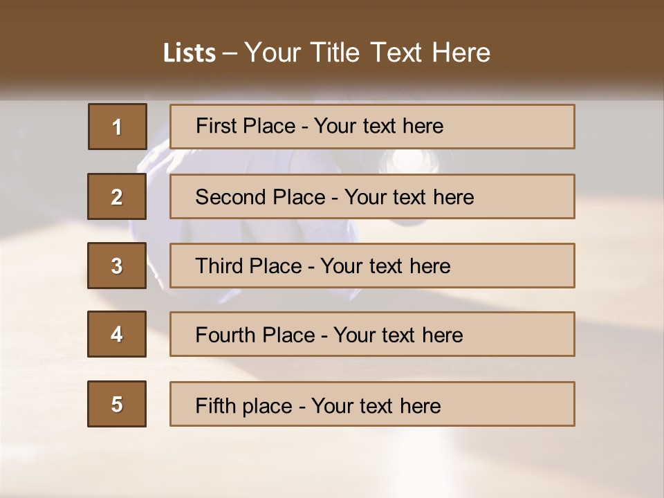 A Person Holding A Flashlight On Top Of A Wooden Table PowerPoint Template