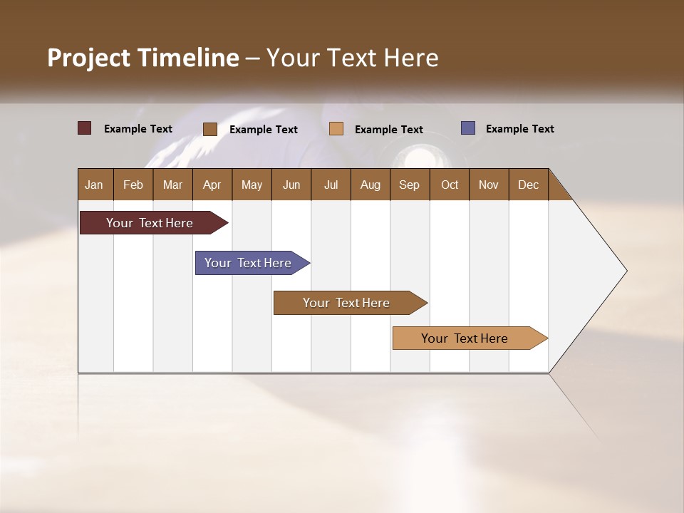 A Person Holding A Flashlight On Top Of A Wooden Table PowerPoint Template