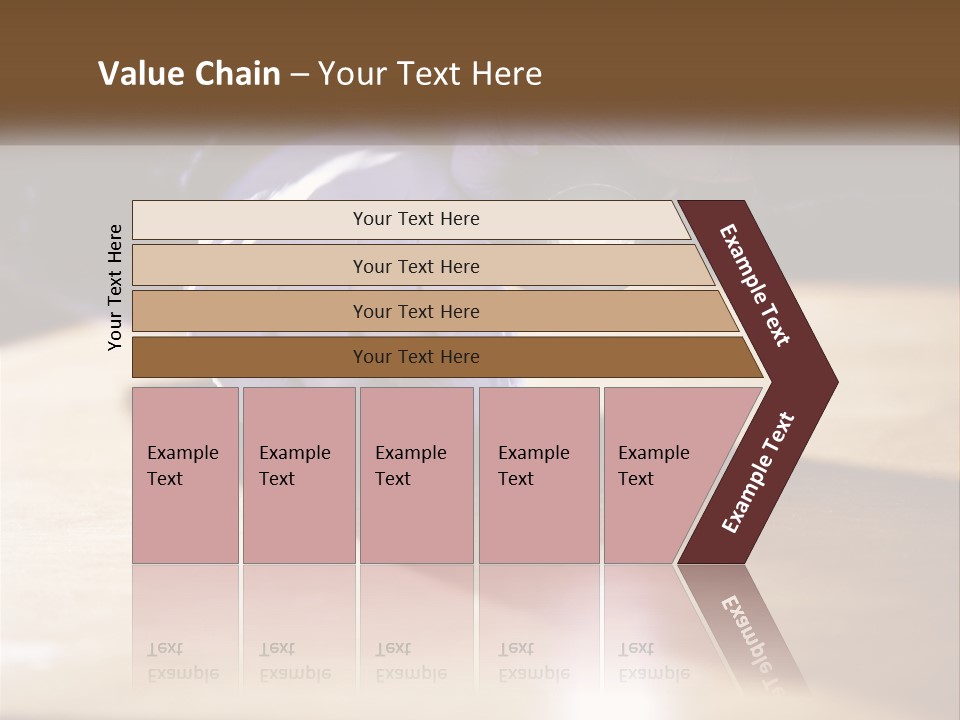A Person Holding A Flashlight On Top Of A Wooden Table PowerPoint Template