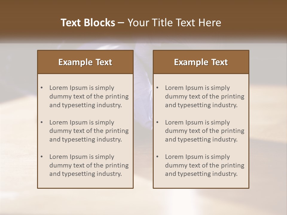 A Person Holding A Flashlight On Top Of A Wooden Table PowerPoint Template