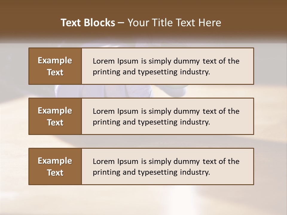 A Person Holding A Flashlight On Top Of A Wooden Table PowerPoint Template