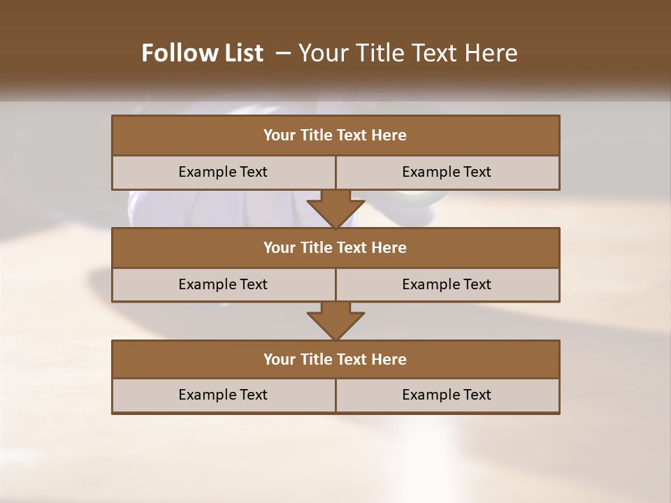 A Person Holding A Flashlight On Top Of A Wooden Table PowerPoint Template