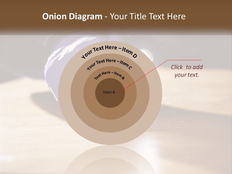 A Person Holding A Flashlight On Top Of A Wooden Table PowerPoint Template