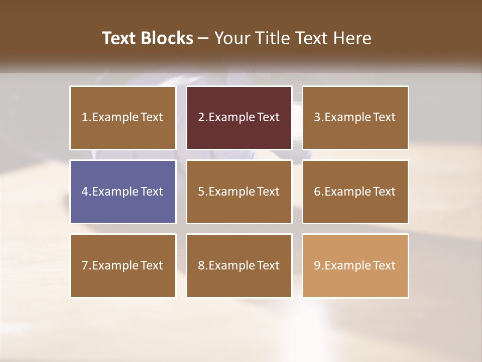 A Person Holding A Flashlight On Top Of A Wooden Table PowerPoint Template