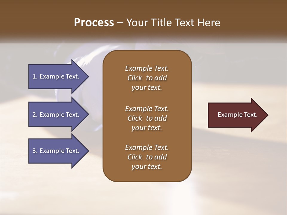 A Person Holding A Flashlight On Top Of A Wooden Table PowerPoint Template