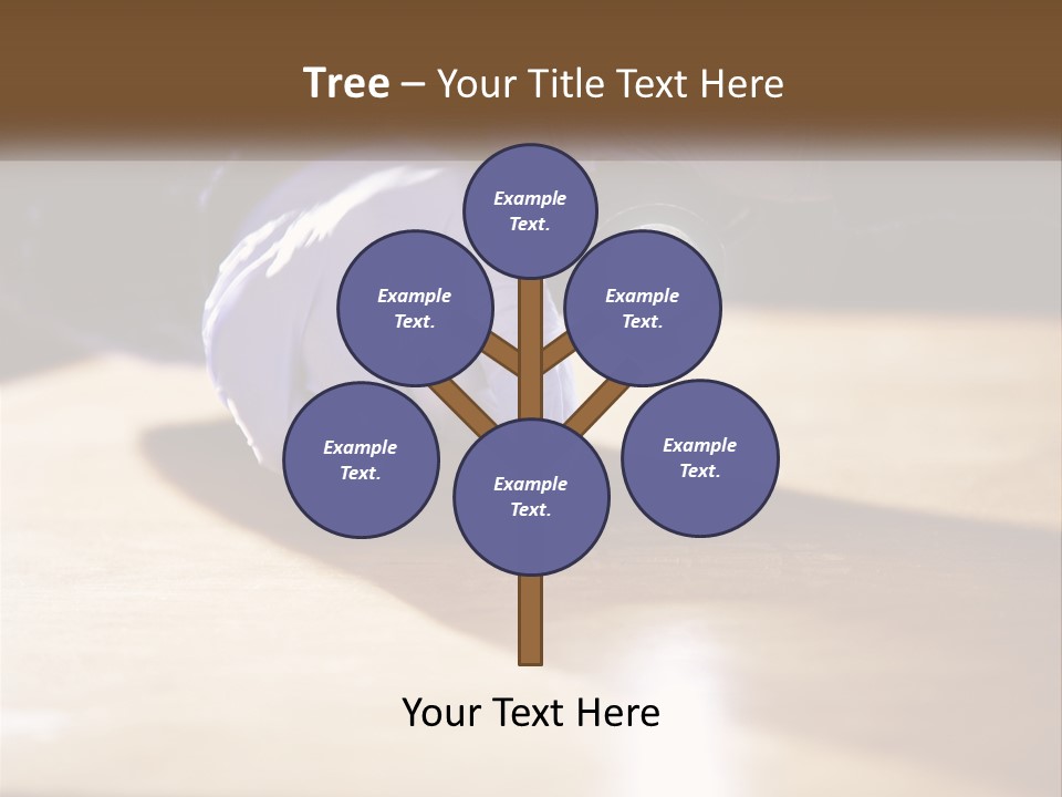 A Person Holding A Flashlight On Top Of A Wooden Table PowerPoint Template