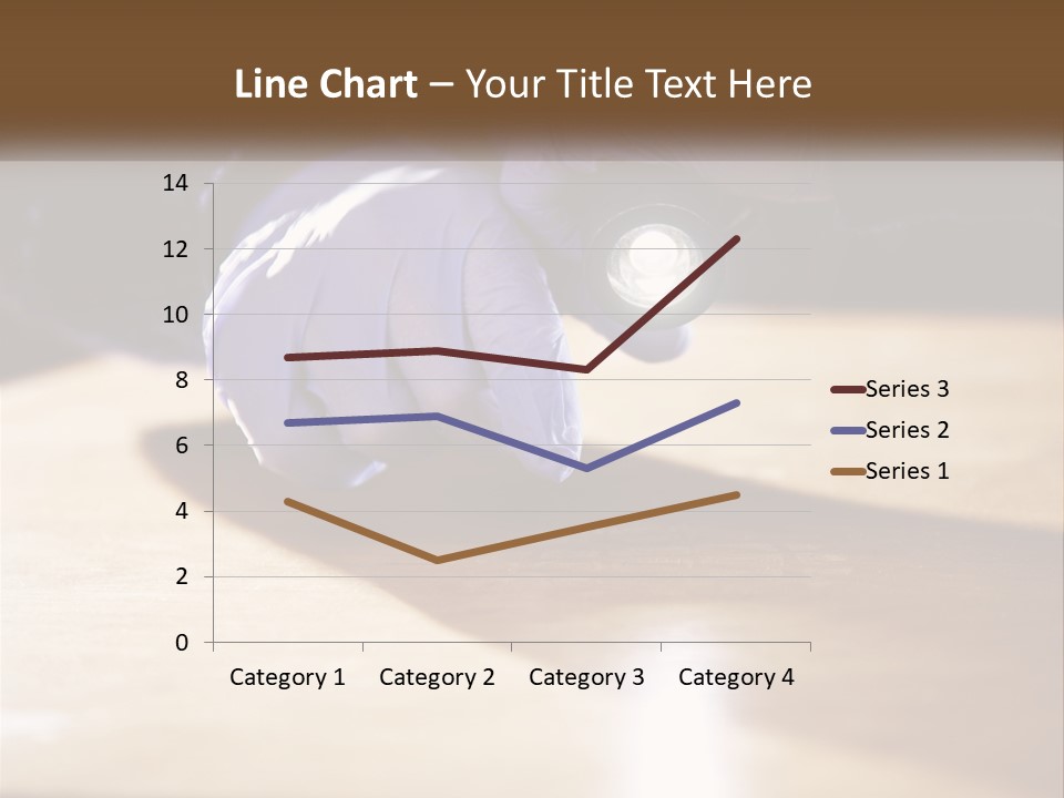 A Person Holding A Flashlight On Top Of A Wooden Table PowerPoint Template
