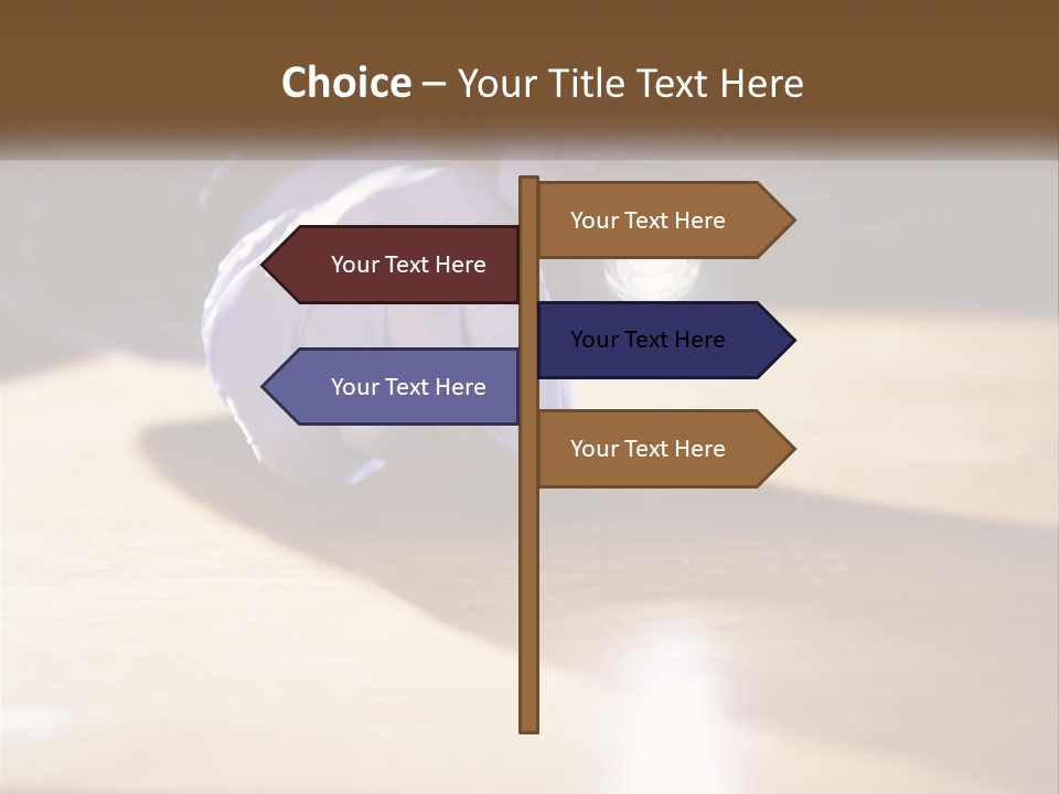 A Person Holding A Flashlight On Top Of A Wooden Table PowerPoint Template