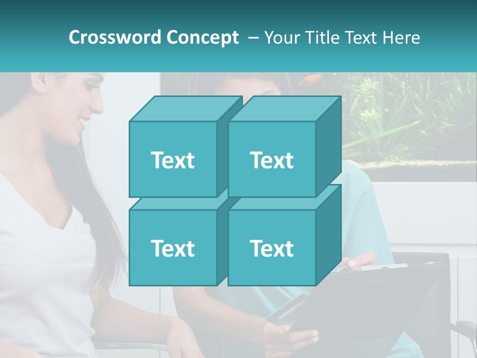 Two Women In Scrubs Are Looking At A Clipboard PowerPoint Template