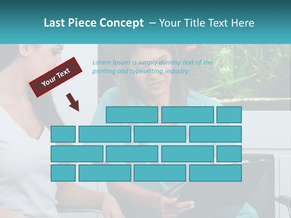 Two Women In Scrubs Are Looking At A Clipboard PowerPoint Template