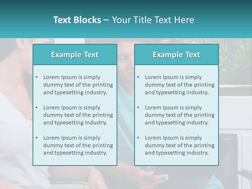 Two Women In Scrubs Are Looking At A Clipboard PowerPoint Template