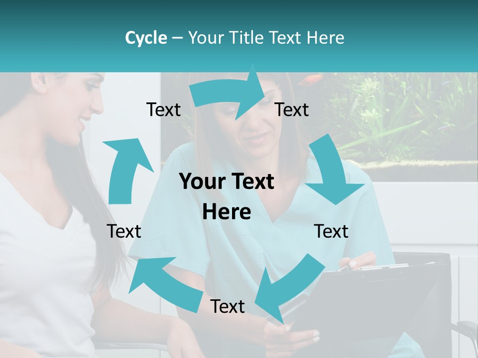 Two Women In Scrubs Are Looking At A Clipboard PowerPoint Template