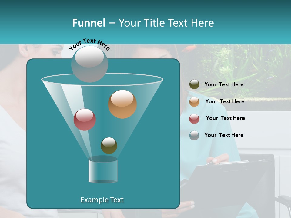 Two Women In Scrubs Are Looking At A Clipboard PowerPoint Template