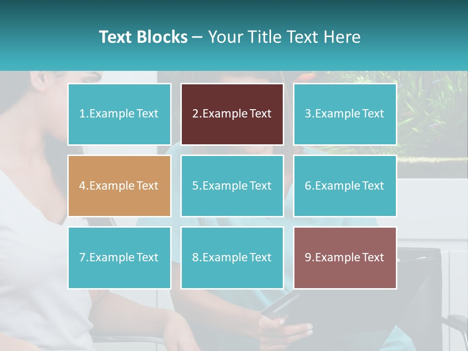 Two Women In Scrubs Are Looking At A Clipboard PowerPoint Template