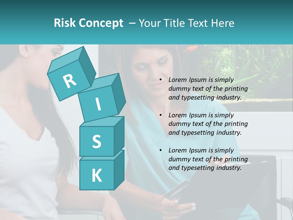 Two Women In Scrubs Are Looking At A Clipboard PowerPoint Template