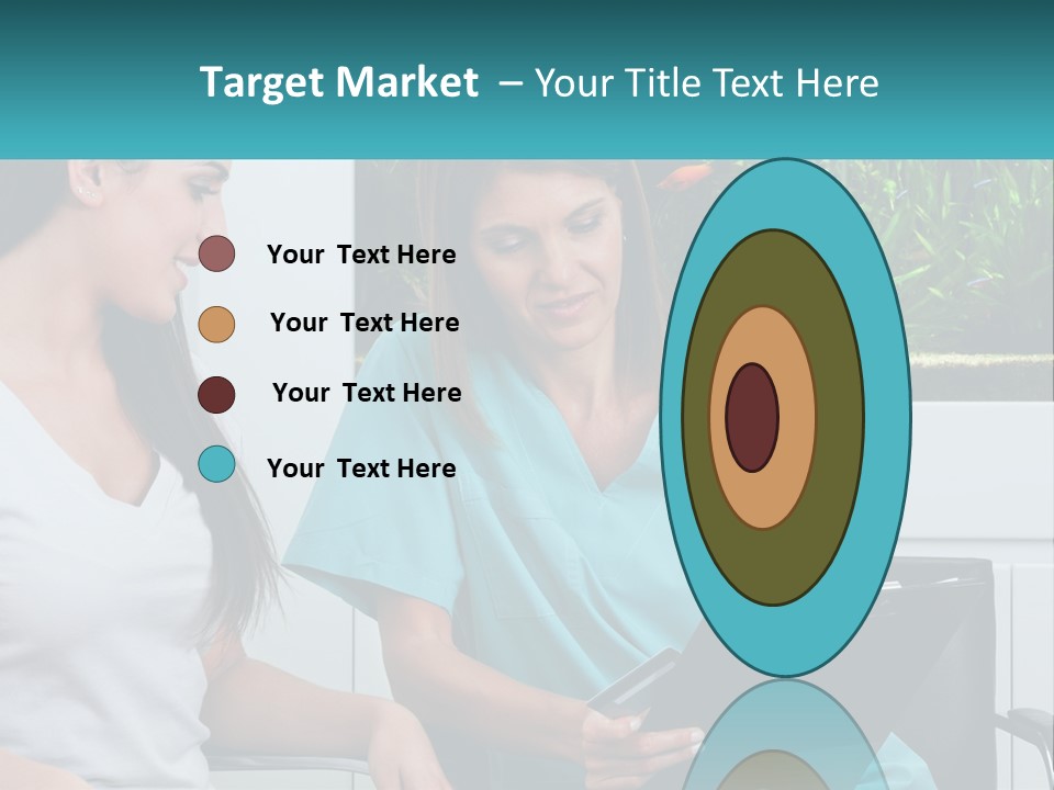 Two Women In Scrubs Are Looking At A Clipboard PowerPoint Template