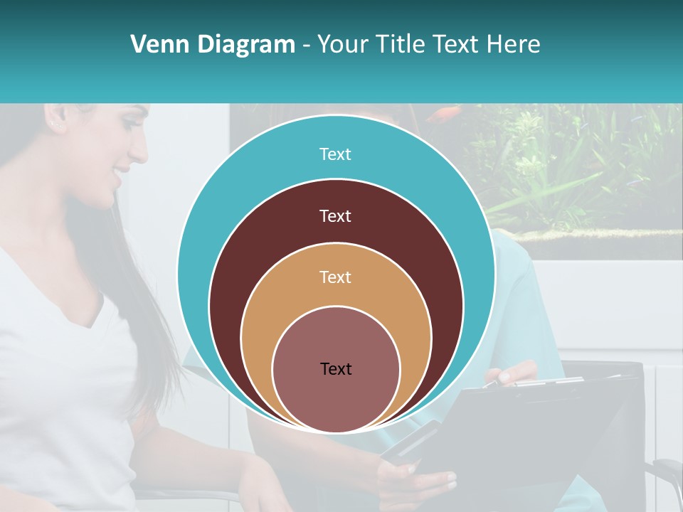 Two Women In Scrubs Are Looking At A Clipboard PowerPoint Template