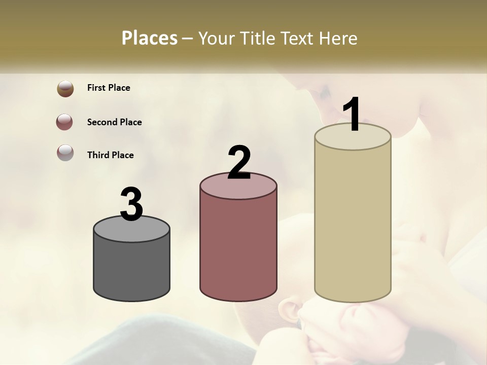 A Woman Holding A Baby In Her Lap PowerPoint Template