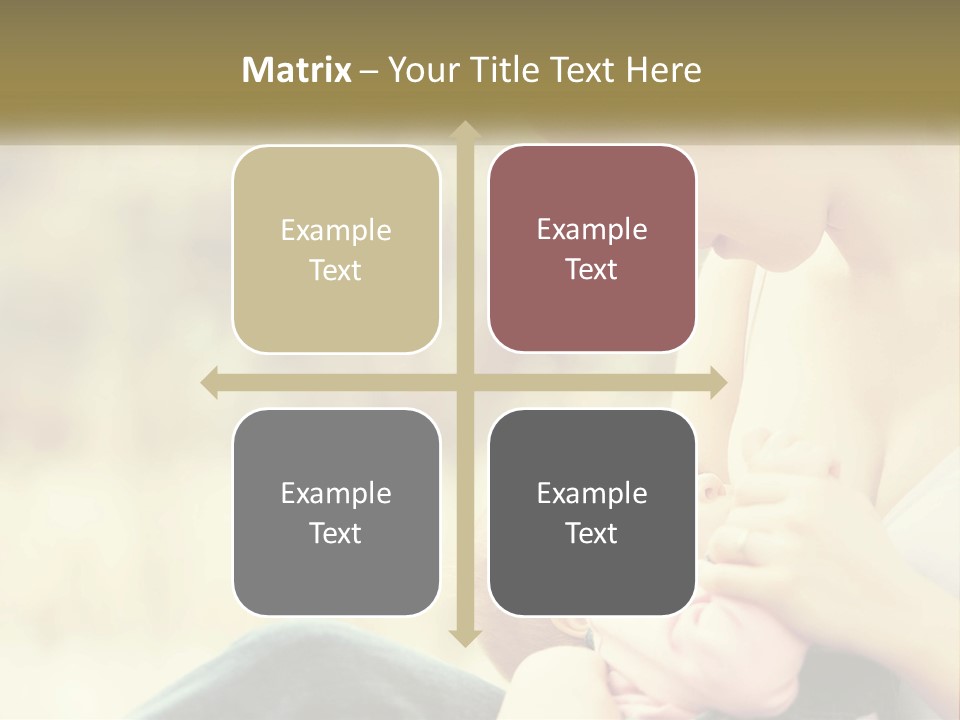 A Woman Holding A Baby In Her Lap PowerPoint Template