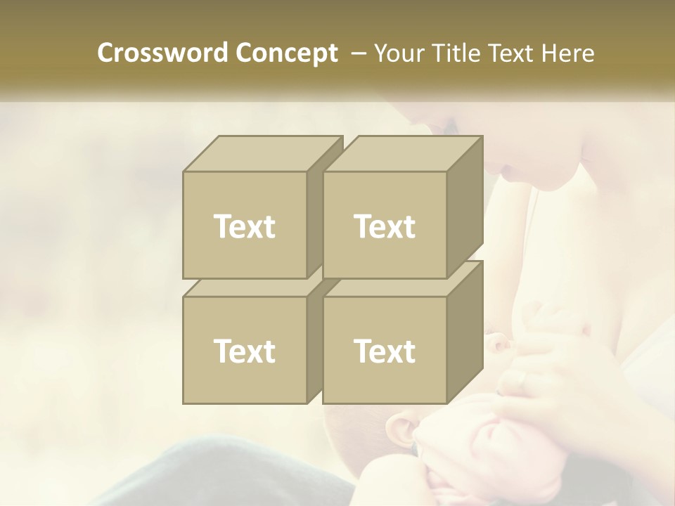 A Woman Holding A Baby In Her Lap PowerPoint Template