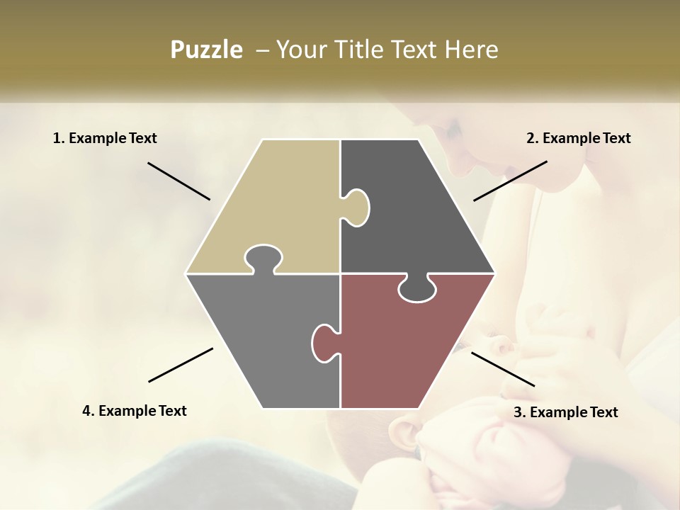 A Woman Holding A Baby In Her Lap PowerPoint Template