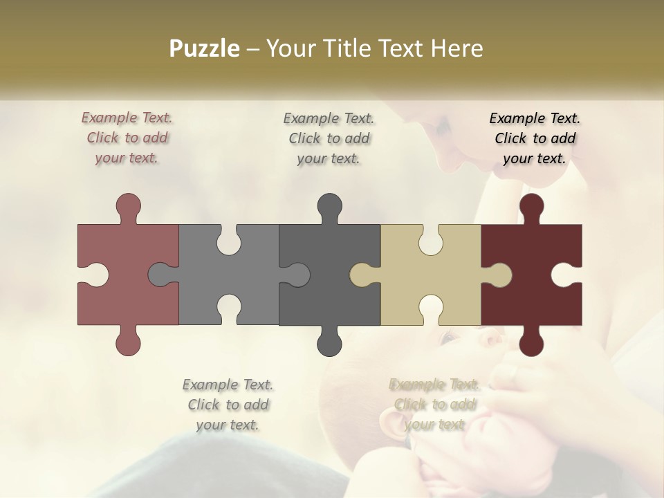 A Woman Holding A Baby In Her Lap PowerPoint Template