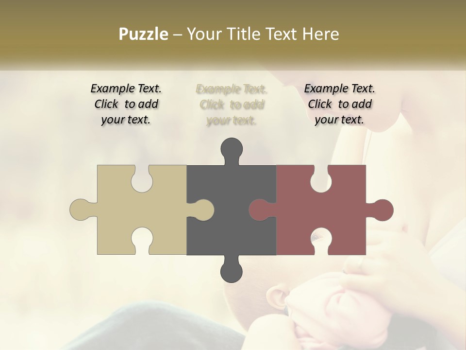 A Woman Holding A Baby In Her Lap PowerPoint Template