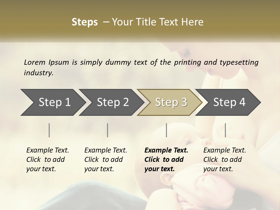 A Woman Holding A Baby In Her Lap PowerPoint Template