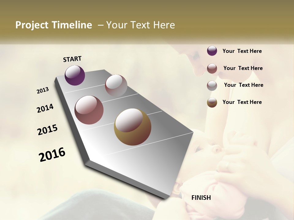 A Woman Holding A Baby In Her Lap PowerPoint Template