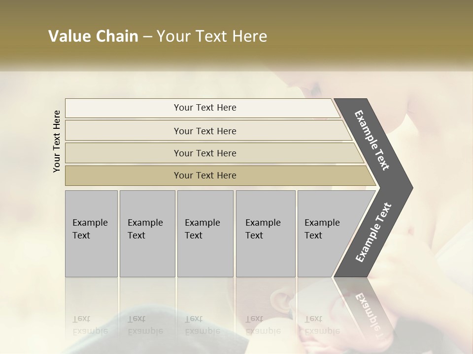 A Woman Holding A Baby In Her Lap PowerPoint Template