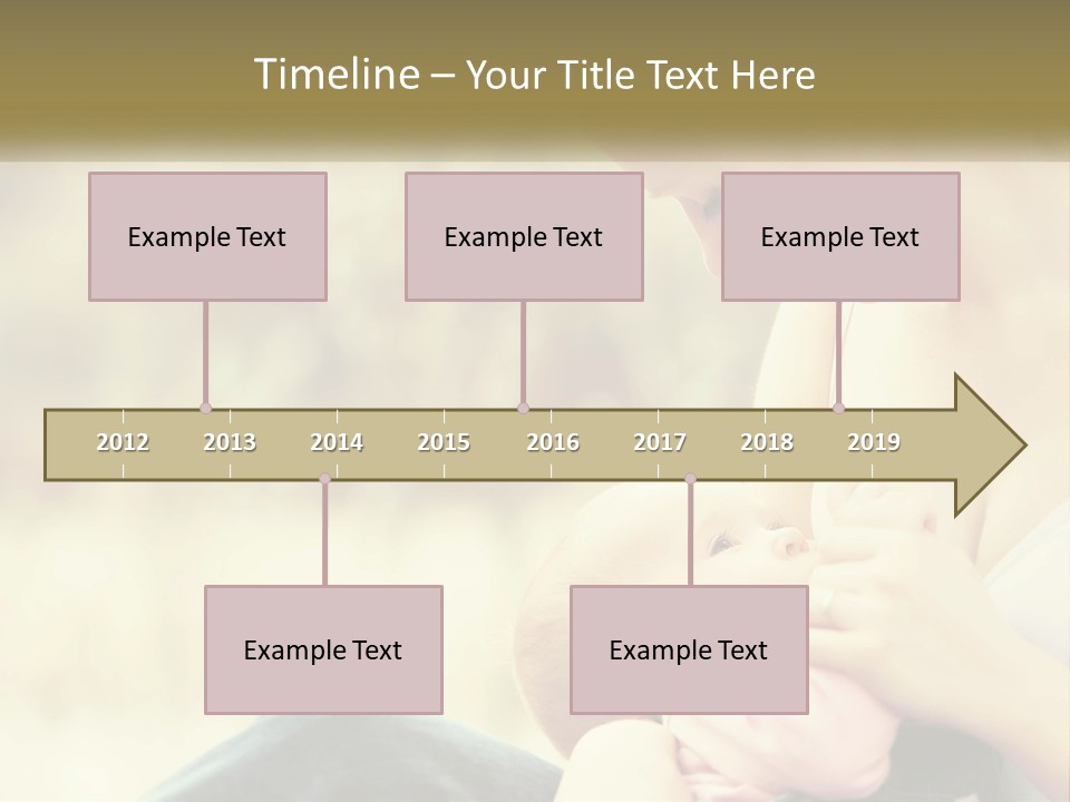 A Woman Holding A Baby In Her Lap PowerPoint Template