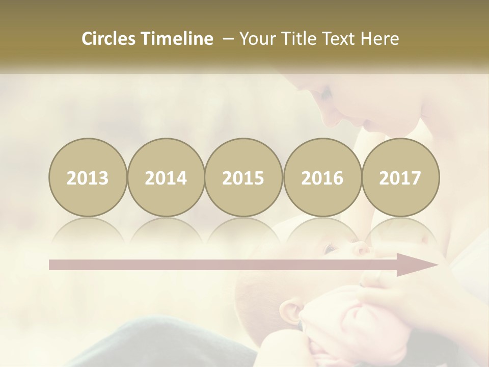 A Woman Holding A Baby In Her Lap PowerPoint Template