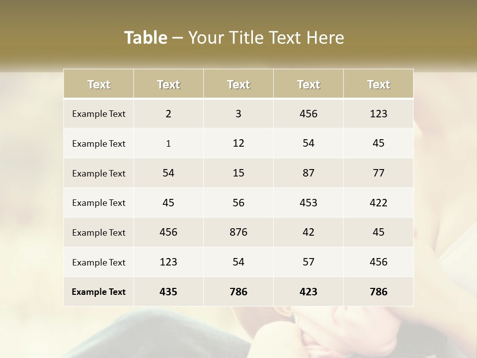 A Woman Holding A Baby In Her Lap PowerPoint Template