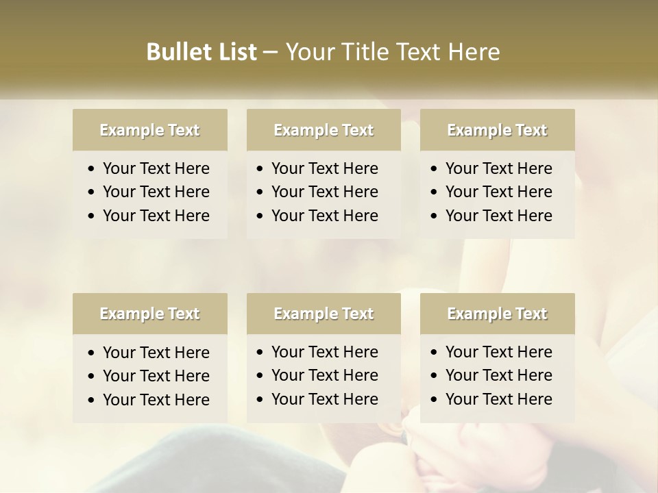 A Woman Holding A Baby In Her Lap PowerPoint Template