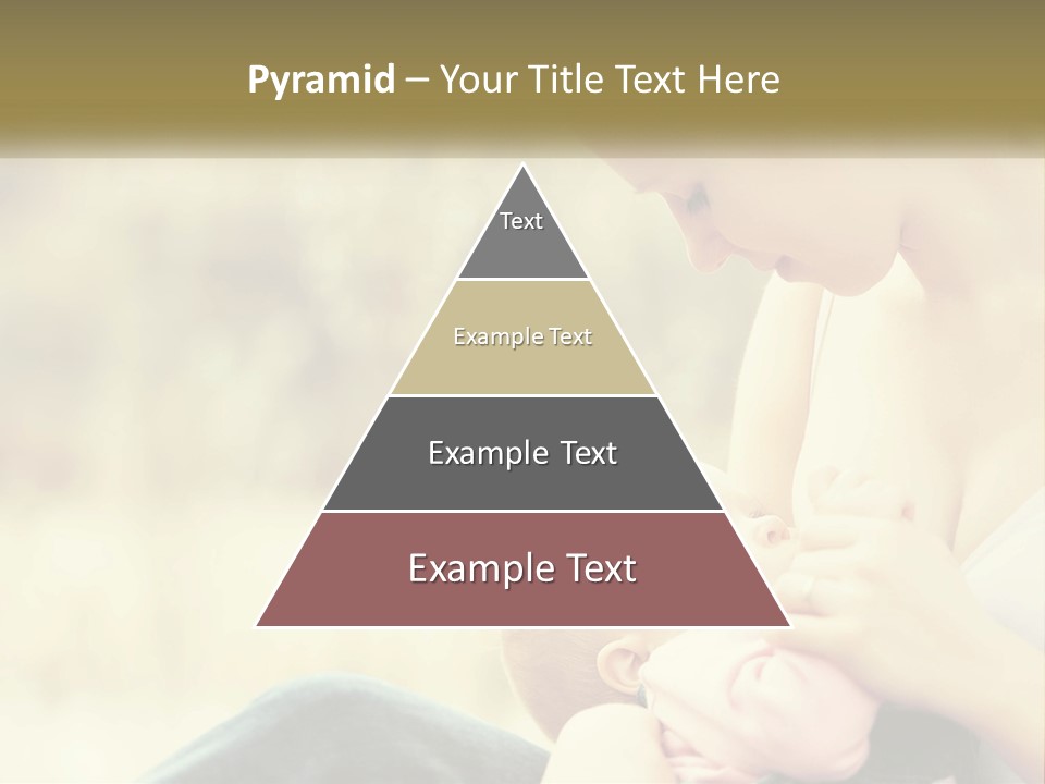 A Woman Holding A Baby In Her Lap PowerPoint Template