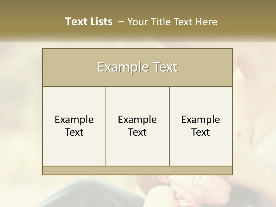 A Woman Holding A Baby In Her Lap PowerPoint Template