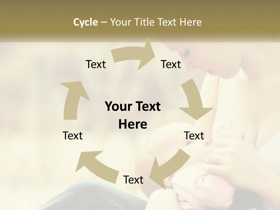 A Woman Holding A Baby In Her Lap PowerPoint Template