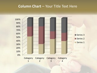 A Woman Holding A Baby In Her Lap PowerPoint Template