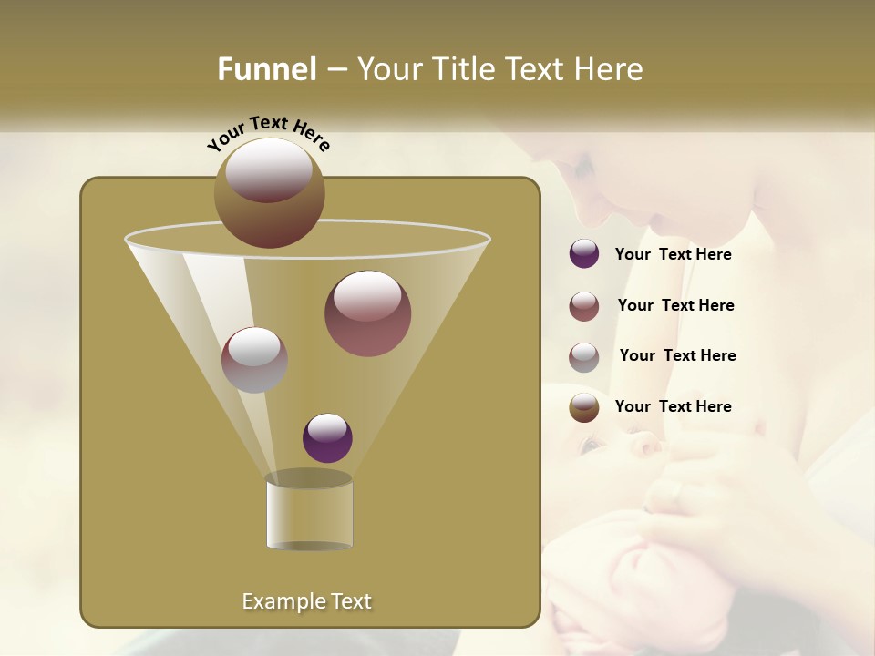 A Woman Holding A Baby In Her Lap PowerPoint Template