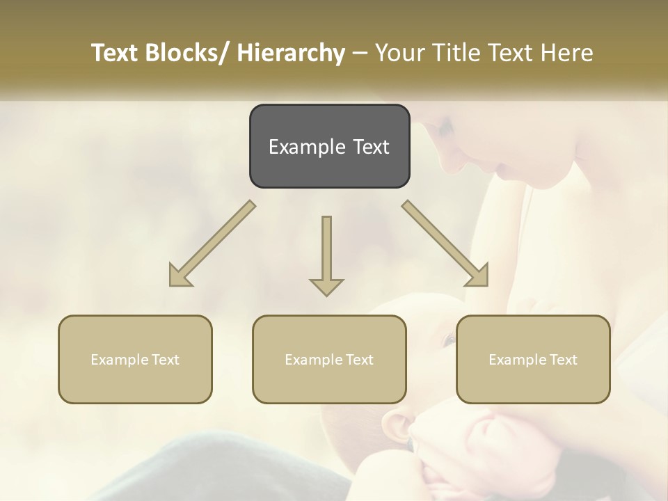 A Woman Holding A Baby In Her Lap PowerPoint Template