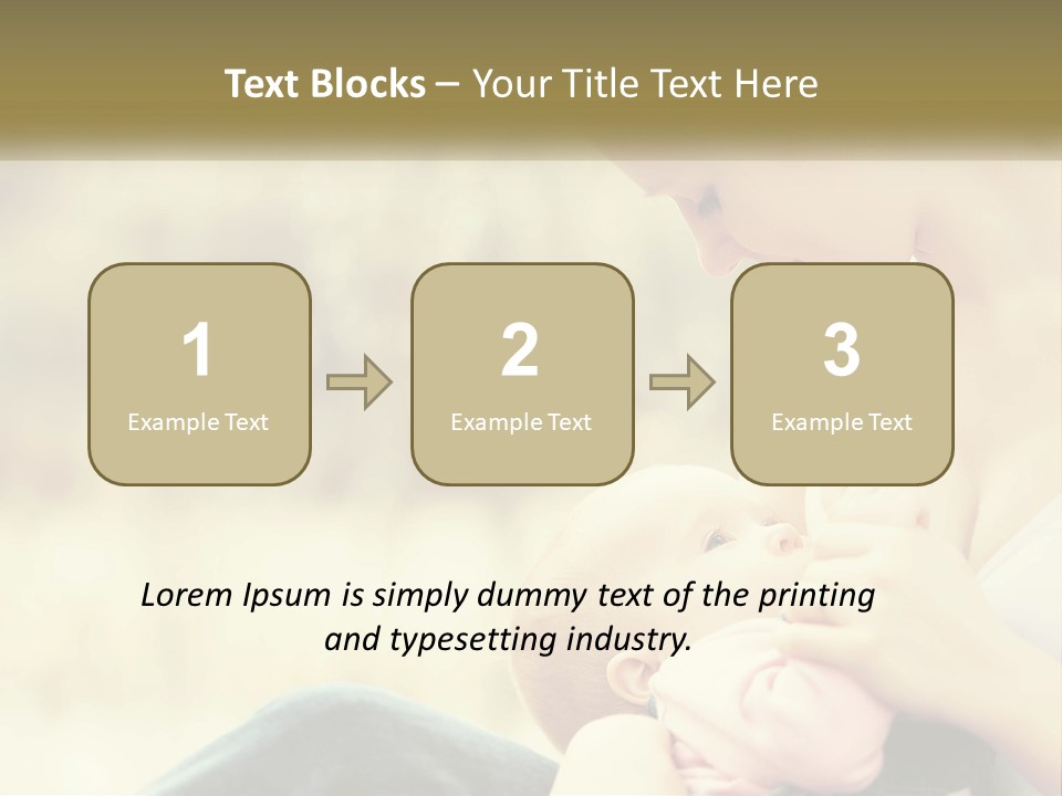 A Woman Holding A Baby In Her Lap PowerPoint Template