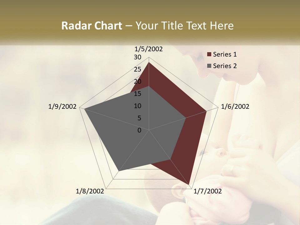 A Woman Holding A Baby In Her Lap PowerPoint Template