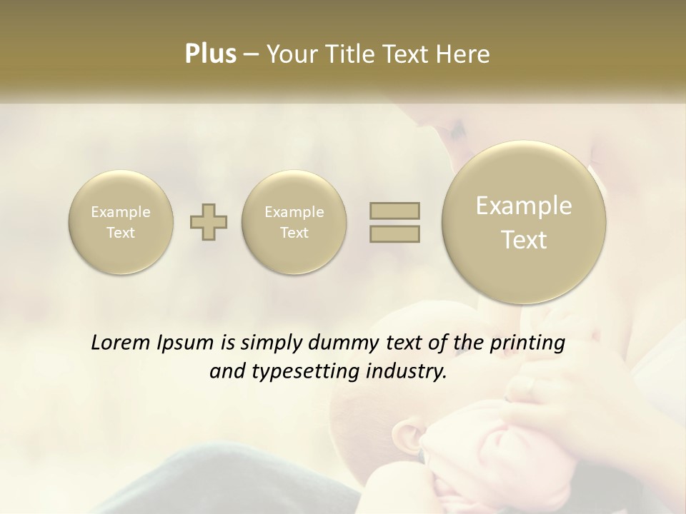 A Woman Holding A Baby In Her Lap PowerPoint Template