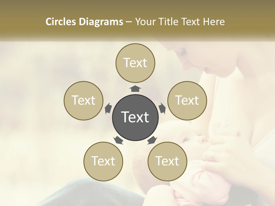 A Woman Holding A Baby In Her Lap PowerPoint Template