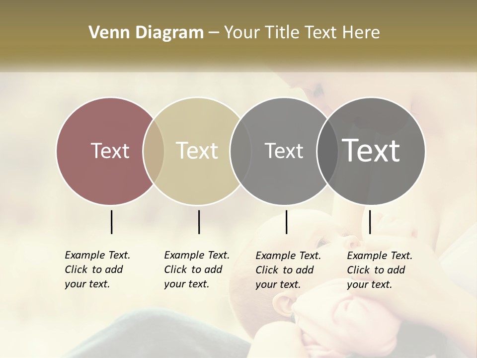 A Woman Holding A Baby In Her Lap PowerPoint Template