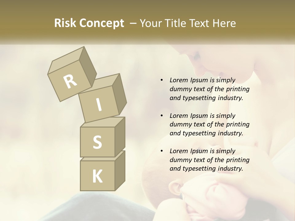 A Woman Holding A Baby In Her Lap PowerPoint Template