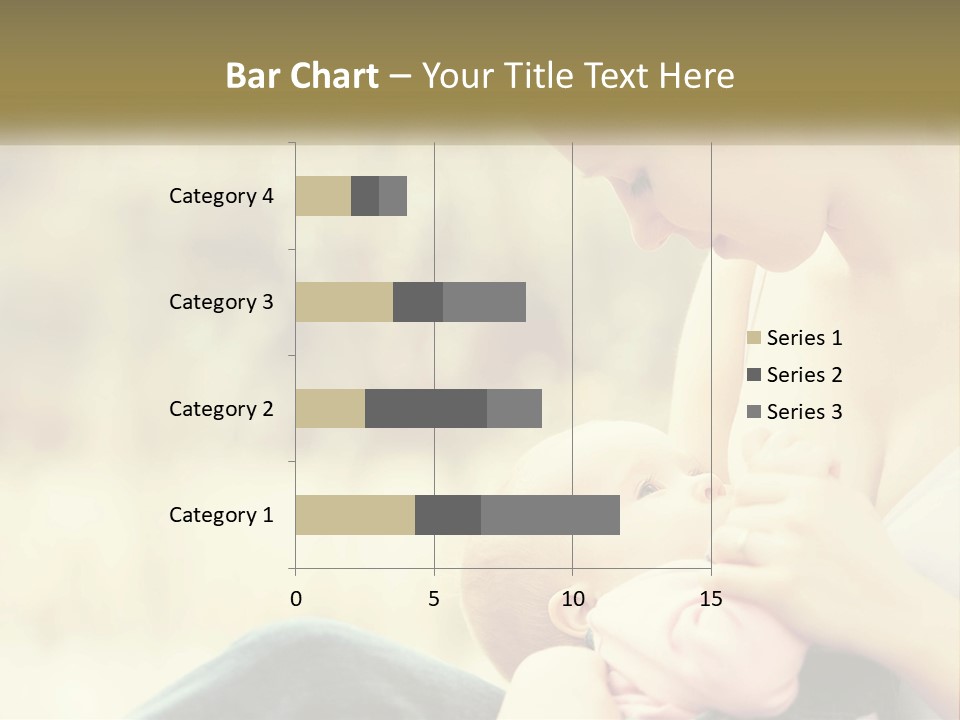 A Woman Holding A Baby In Her Lap PowerPoint Template