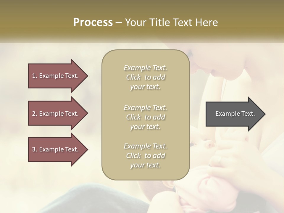 A Woman Holding A Baby In Her Lap PowerPoint Template